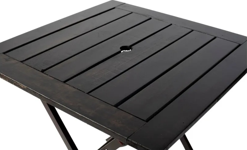 Mesa Madera base Metal